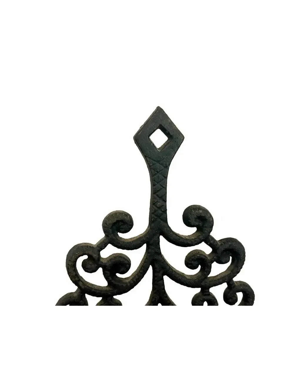 Vintage J.Z.H. 1951 Union Manufacturing Co Tree Of Life Cast Iron Footed Trivet